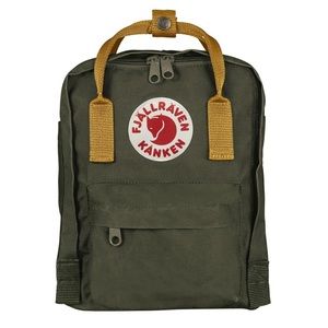 NWT Fjallraven Kanken Mini Backpack in Acorn and Deep Forest